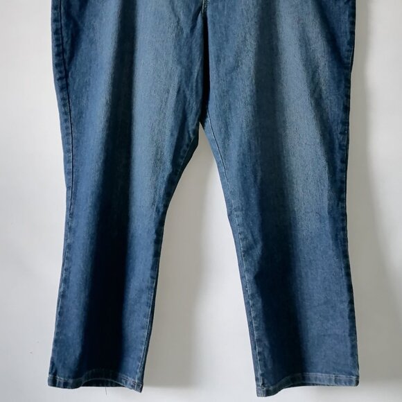 NWT House Of Freedom Jeans Womens Blue High Rise Stretch Denim Straight Size 26P - Picture 3 of 7
